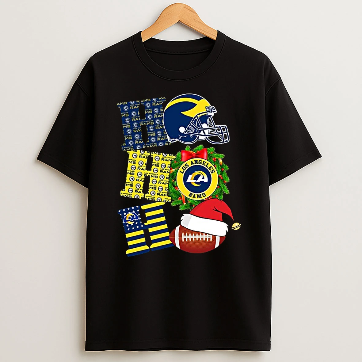 Los Angeles Rams Ho Ho Ho Merry Christmas 2025 Shirts
