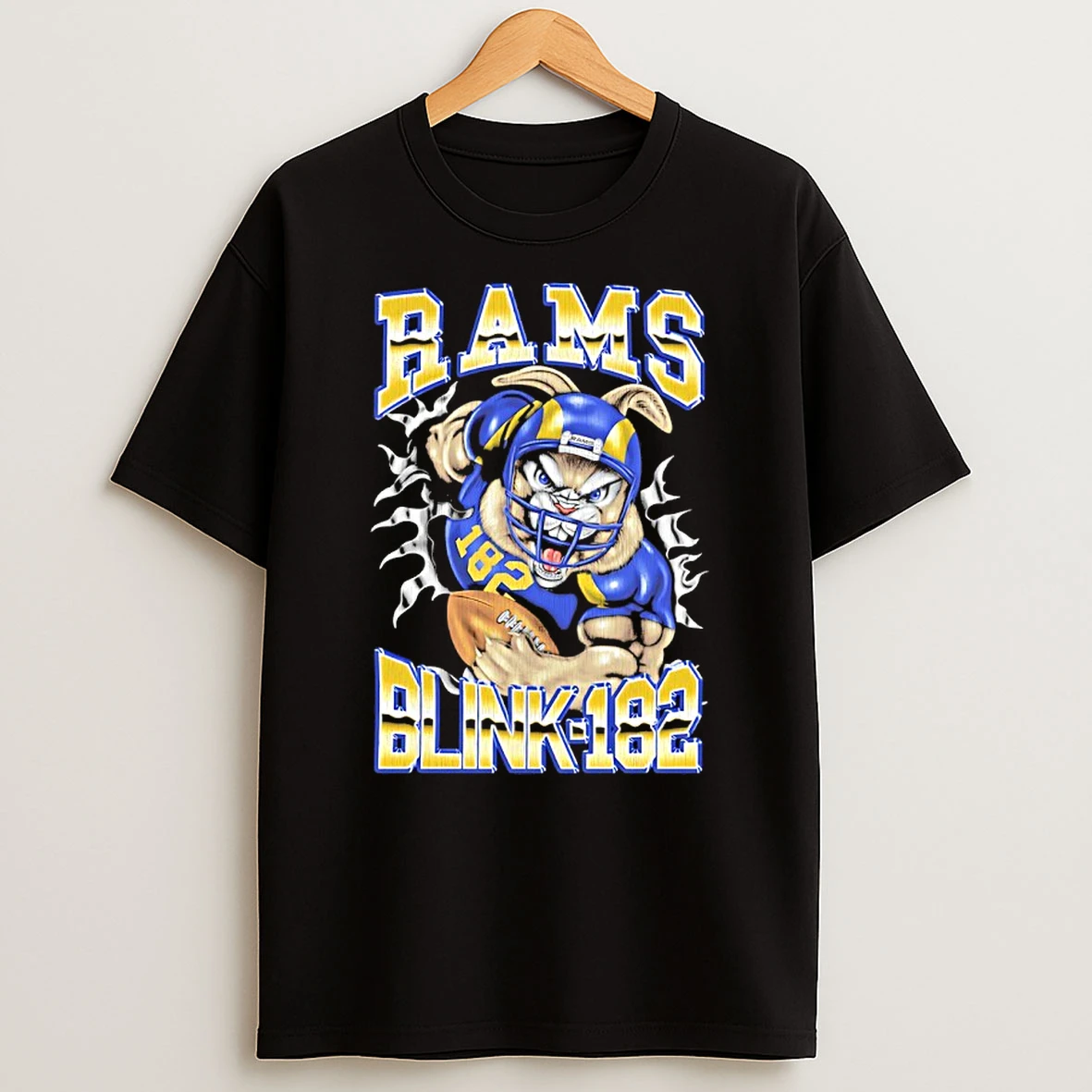 Los Angeles Rams X Blink 182 Mascot Shirts