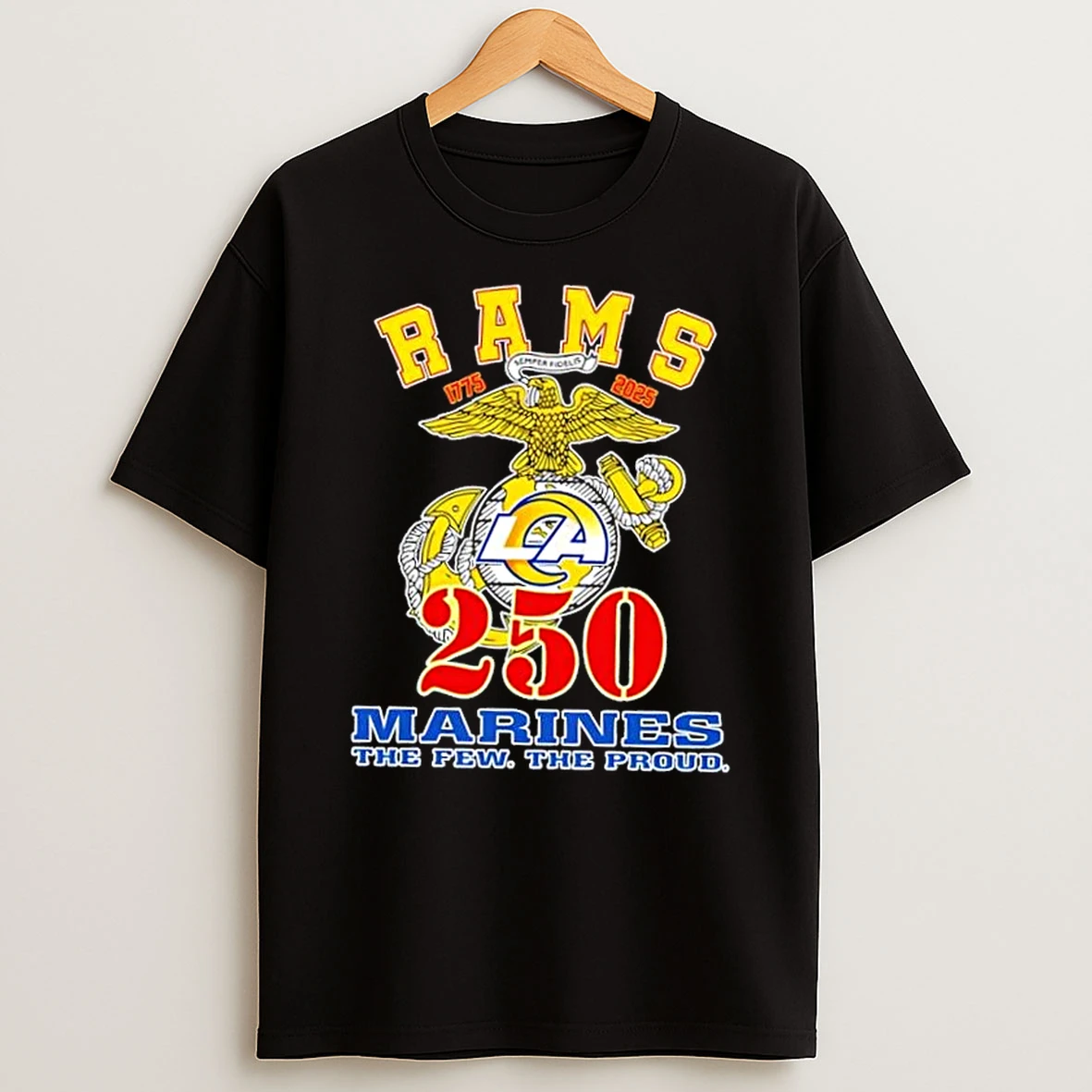 Los Angeles Rams X U S M C 250th Birthday Celebration Shirts