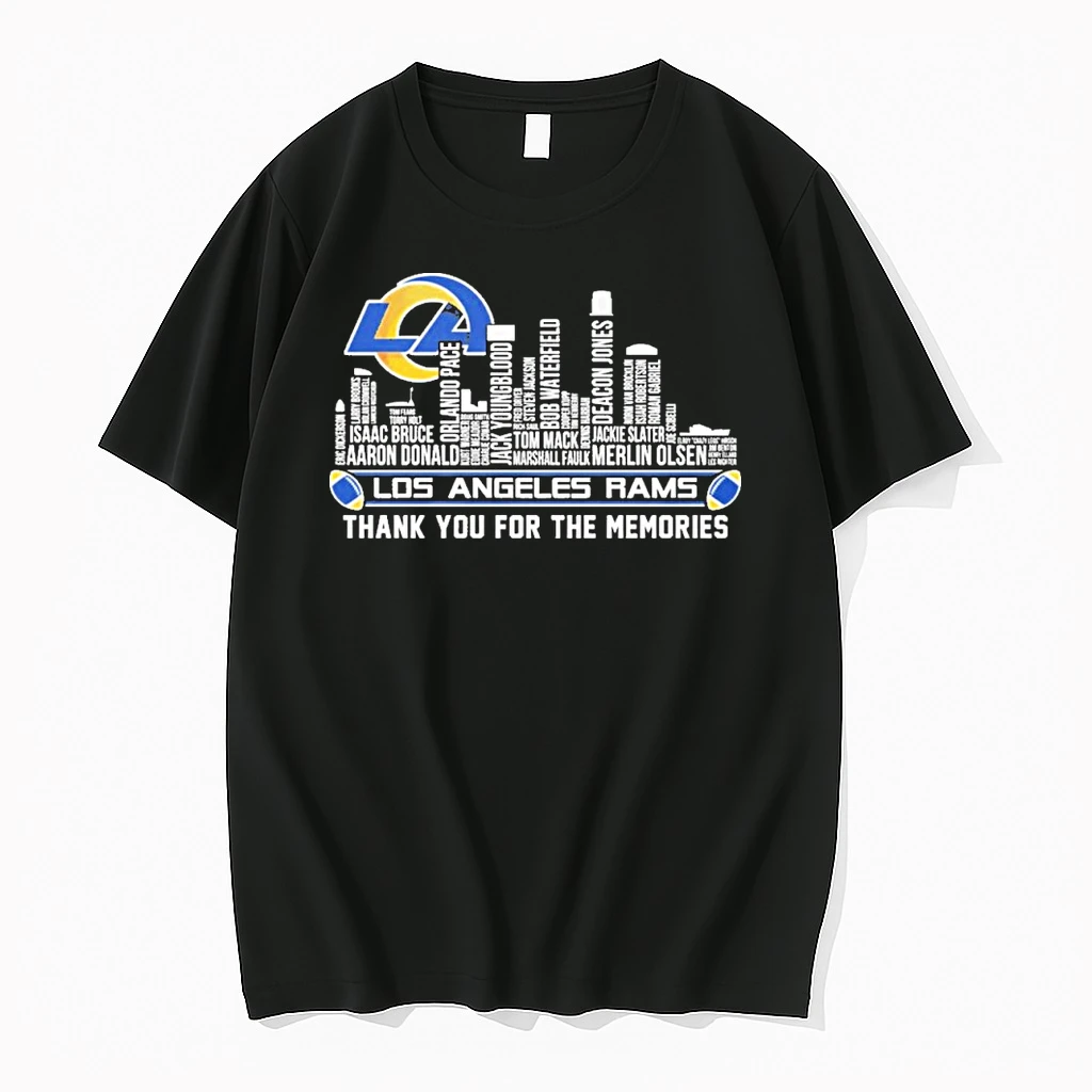 Los Angeles Skyline X Los Angeles Rams Typo Team Name Shirts