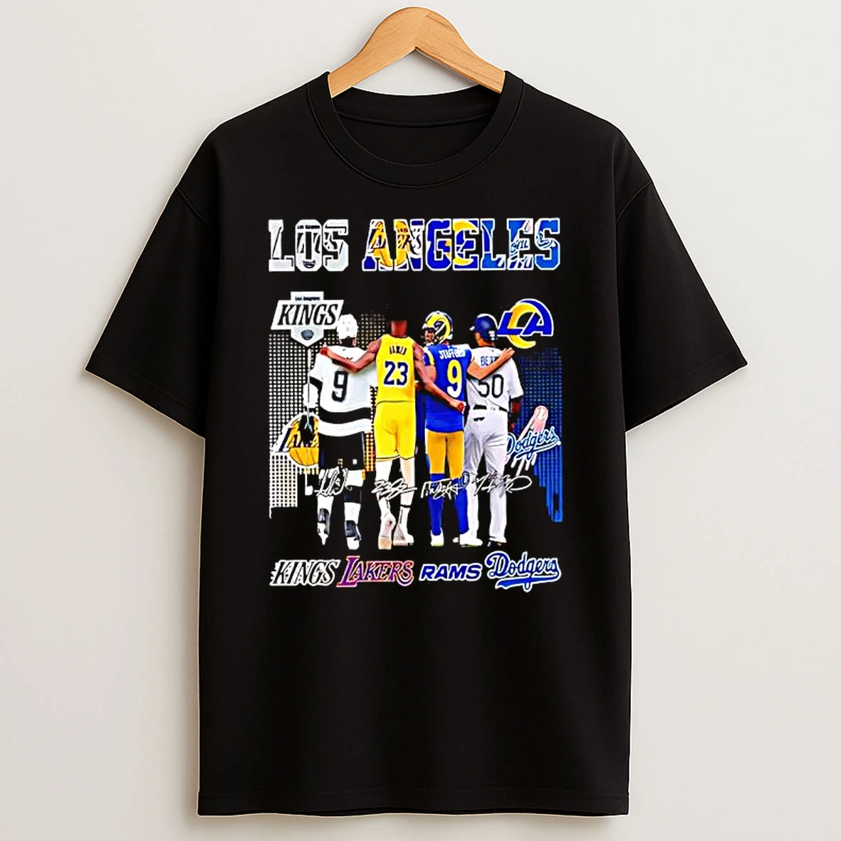 Los Angeles Professional Sports Teams And Players Kings Lakers Rams And Dodgers Shirts