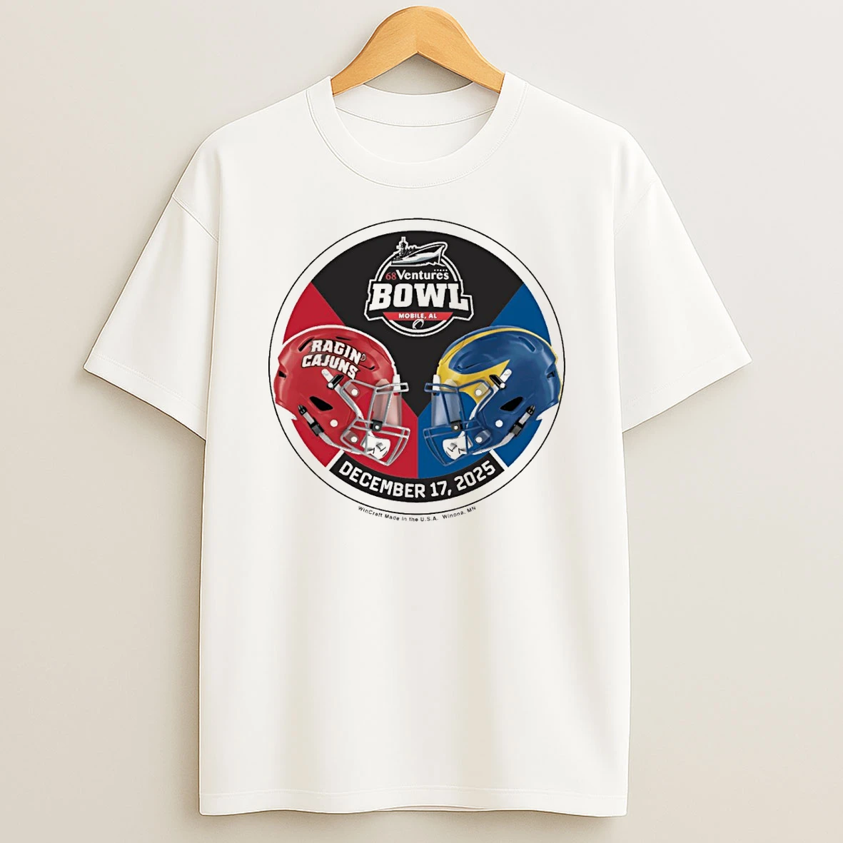 Louisiana Ragin Cajuns Vs Delaware Fightin Blue Hens 27th Annual 68 Ventures Bowl At Hancock Whitney Stadium Shirts