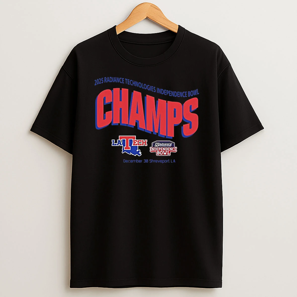 Louisiana Tech Bulldogs Football Are Radiance Technologies Independence Bowl Champions 2025 Dec 30 Shreveport La Shirts
