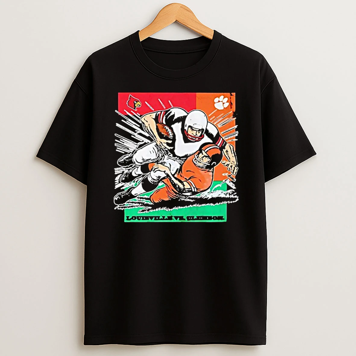 Louisville Cardinals Vs Clemson Tigers 2025 Gameday Shirts