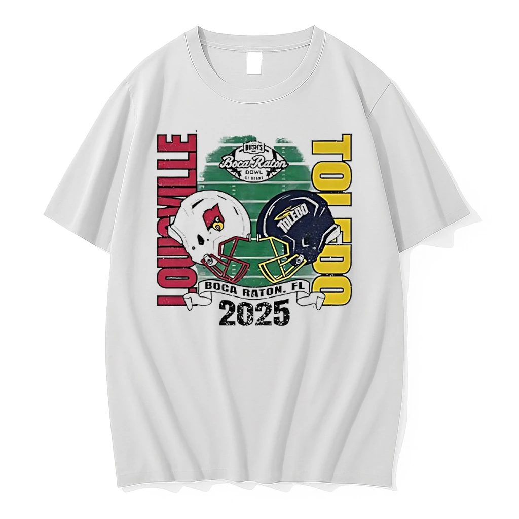 Louisville Cardinals Vs Toledo 2025 Boca Raton Bowl Head To Head Shirts