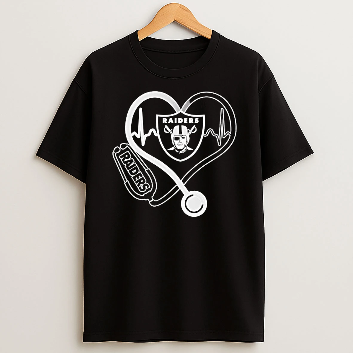 Love Los Angeles Raiders Stethoscope Headphones Fans Shirts