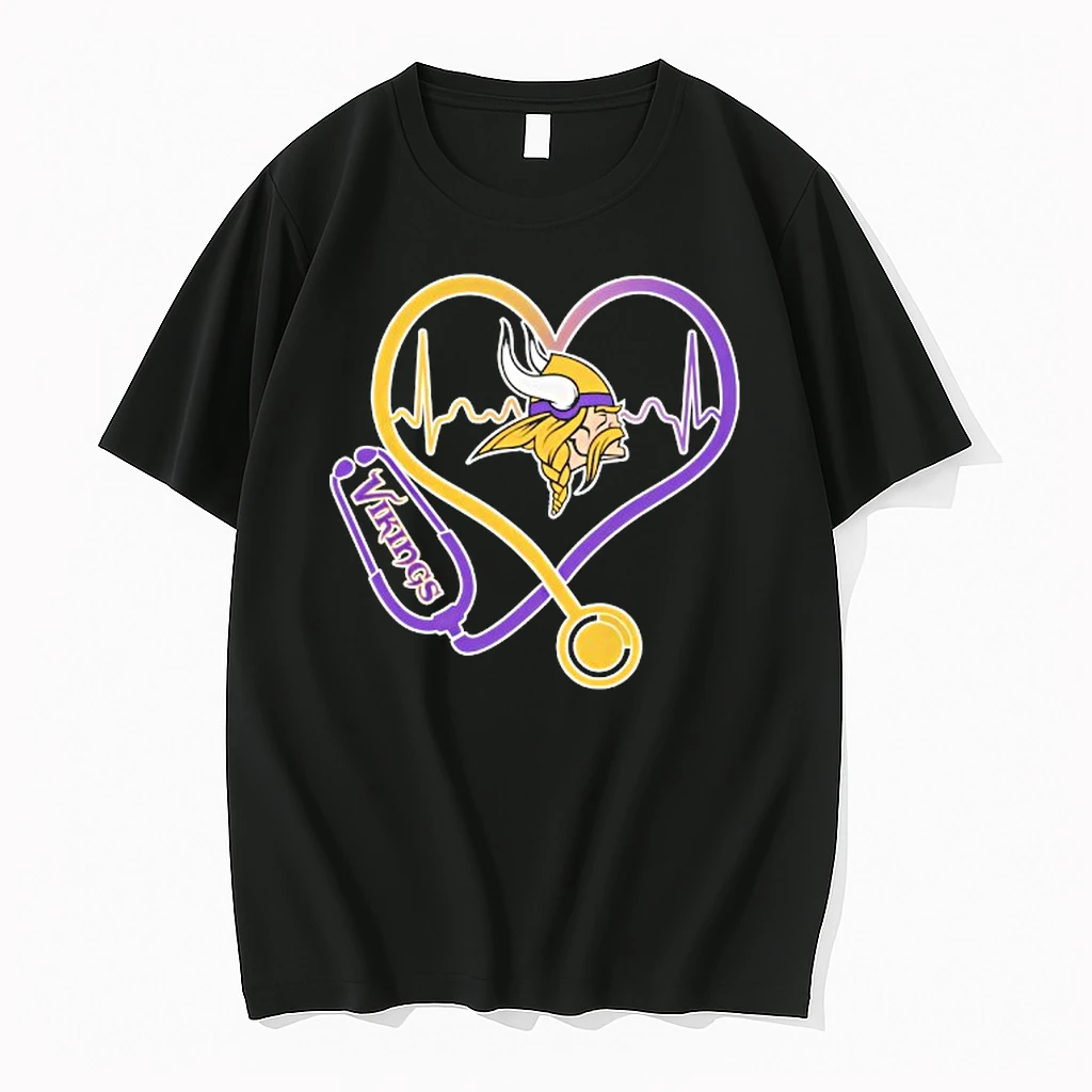 Love Minnesota Vikings Stethoscope Headphones Fans Shirts
