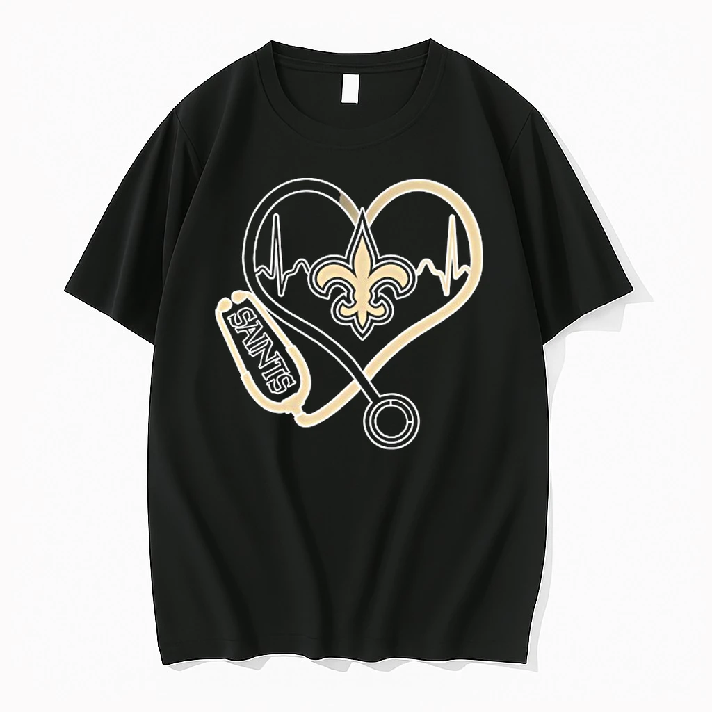 Love New Orleans Saints Stethoscope Headphones Fans Shirts