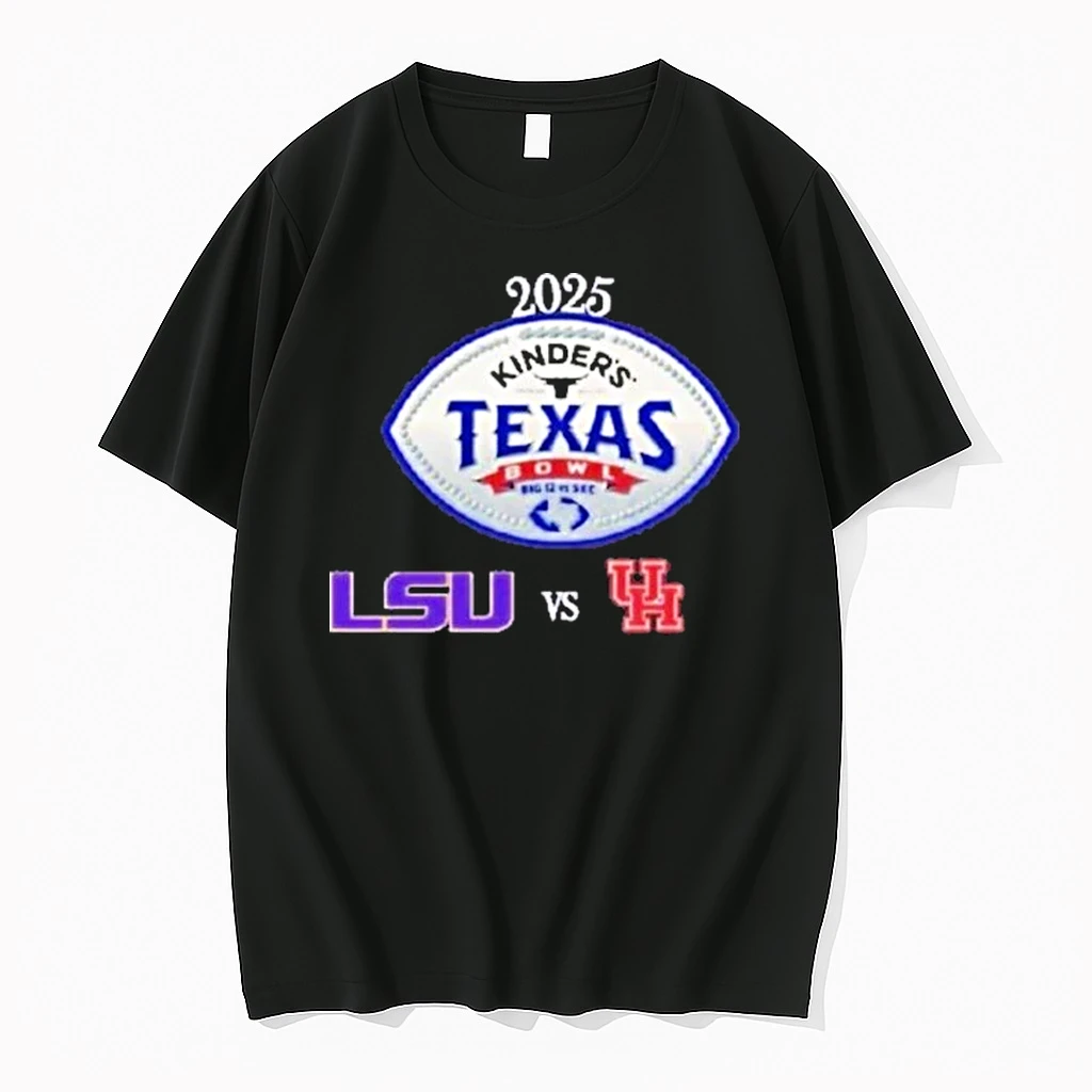 Lsu Tigers Vs Houston Cougars Football Kinders Texas Bowl 2025 Shirts