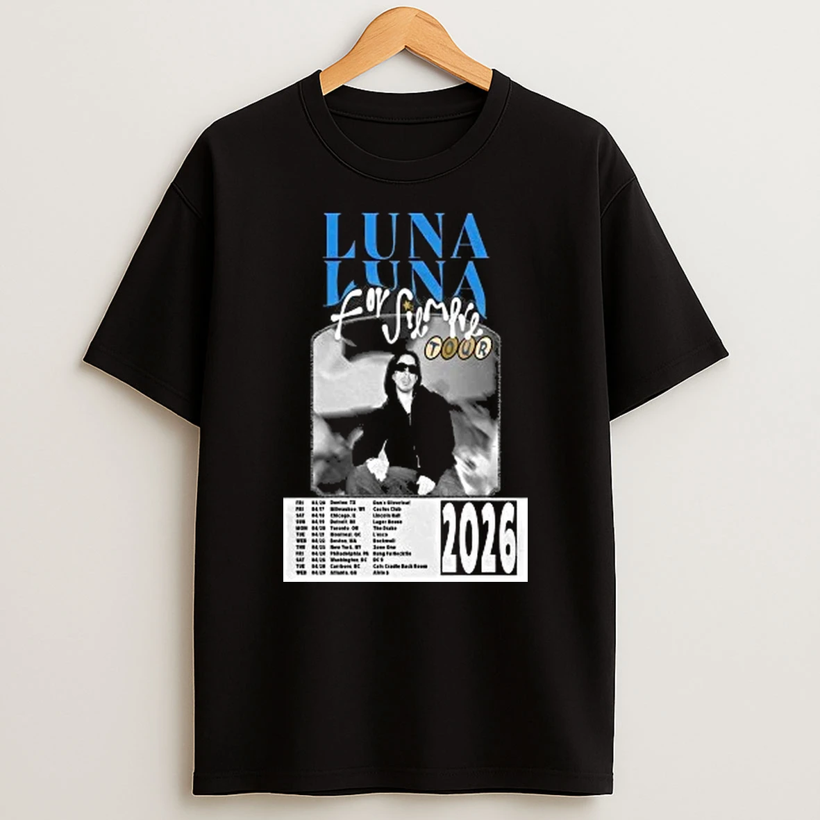 Luna Luna For Fiempre East Coast Tour 2026 Shows Shirts