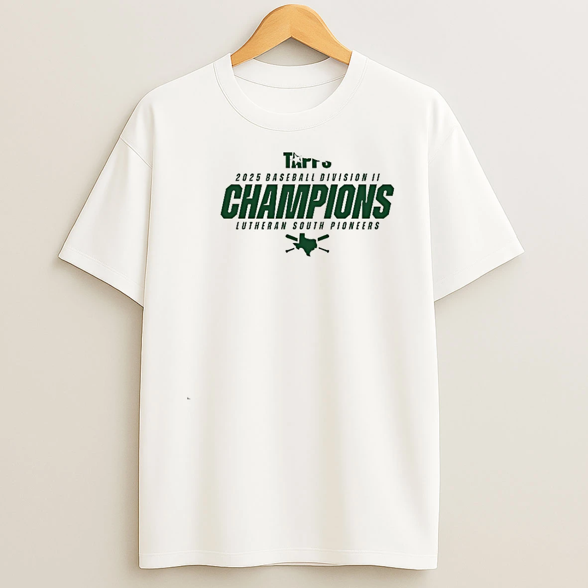 Lutheran South Pioneers 2025 Tapps Baseball D2 State Champions Shirts