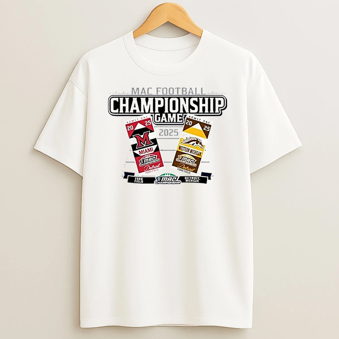 Mac Football Championship Miami Redhawks Vs Western Michigan Shirts