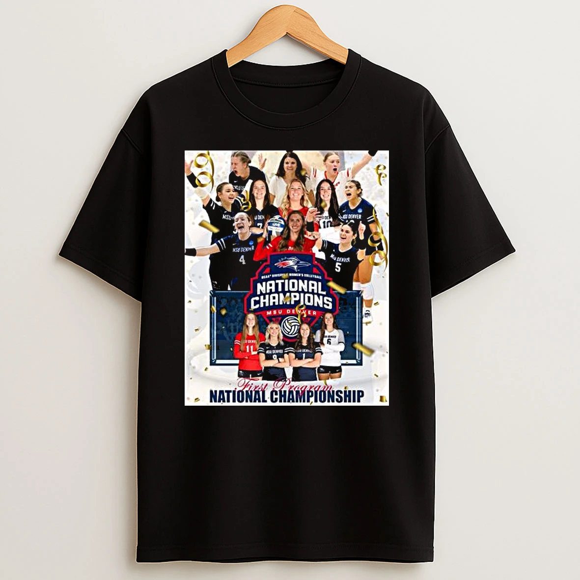 Msu Denver Womens Volleyball 2025 Ncaa Dii National Champions Shirts