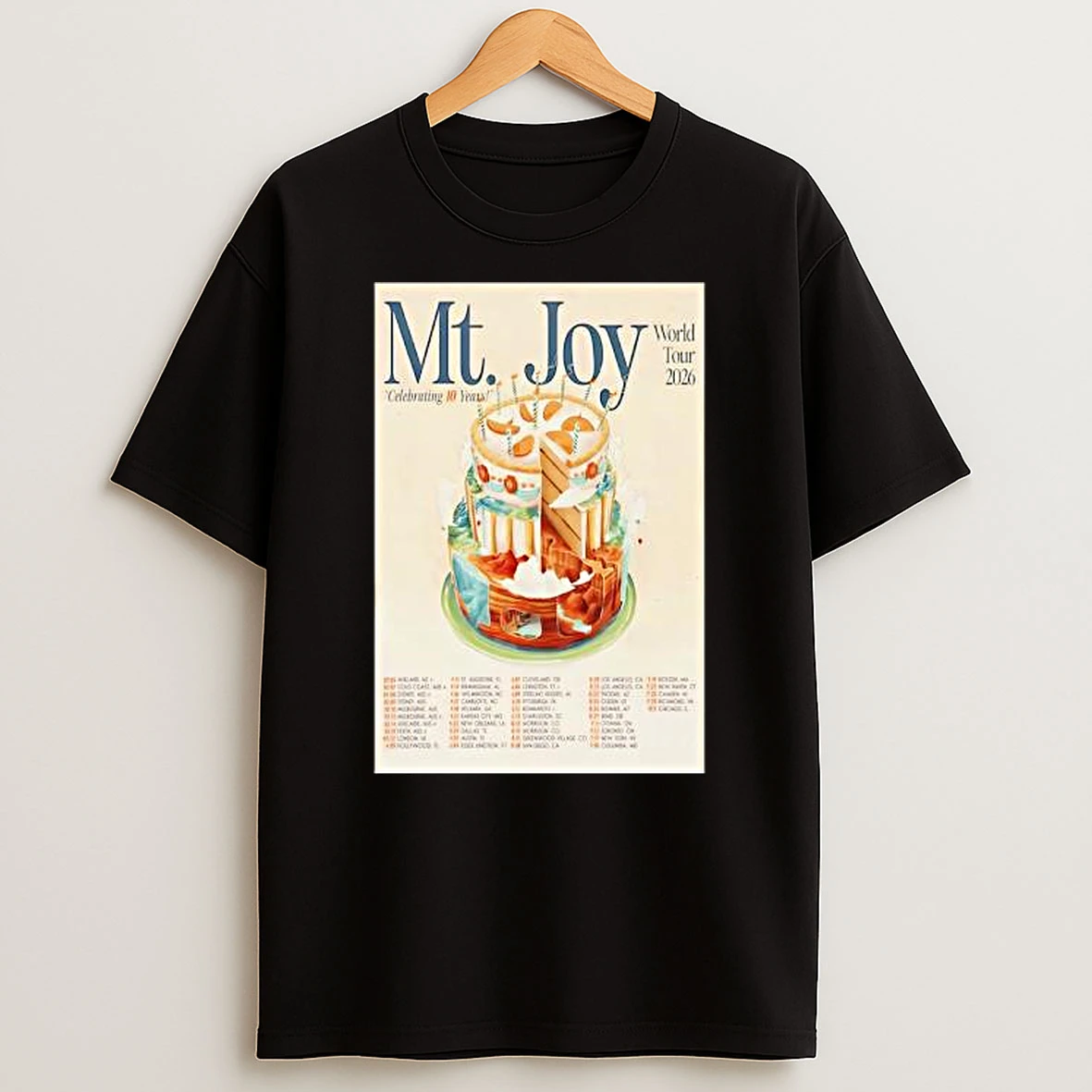 Mt Joy World Tour 2026 Celebrating 10 Years Shirts