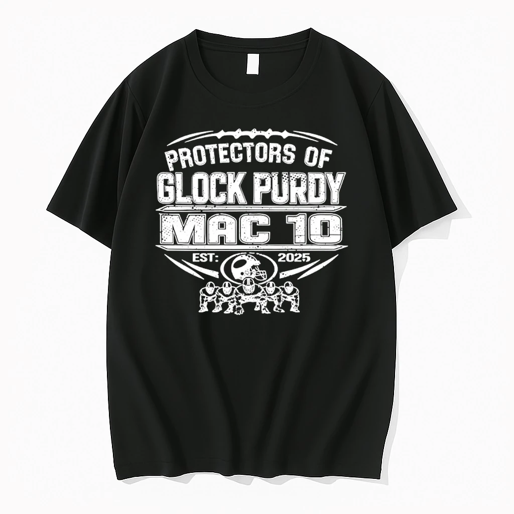Mac Jones 49ers Protectors Of Glock Purdy Mac 10 Est 2025 Shirts