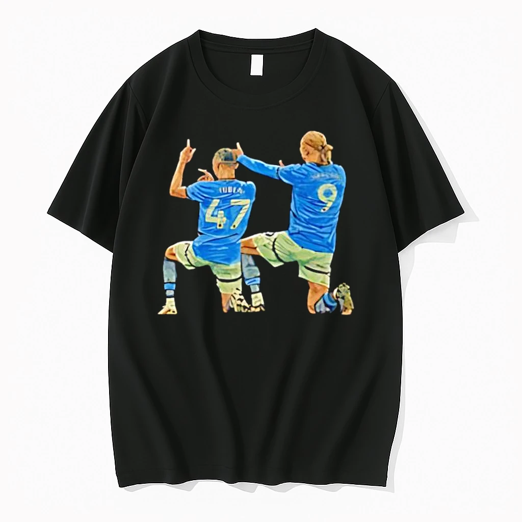 Manchester City Haaland And Phil Foden Celebration Shirts