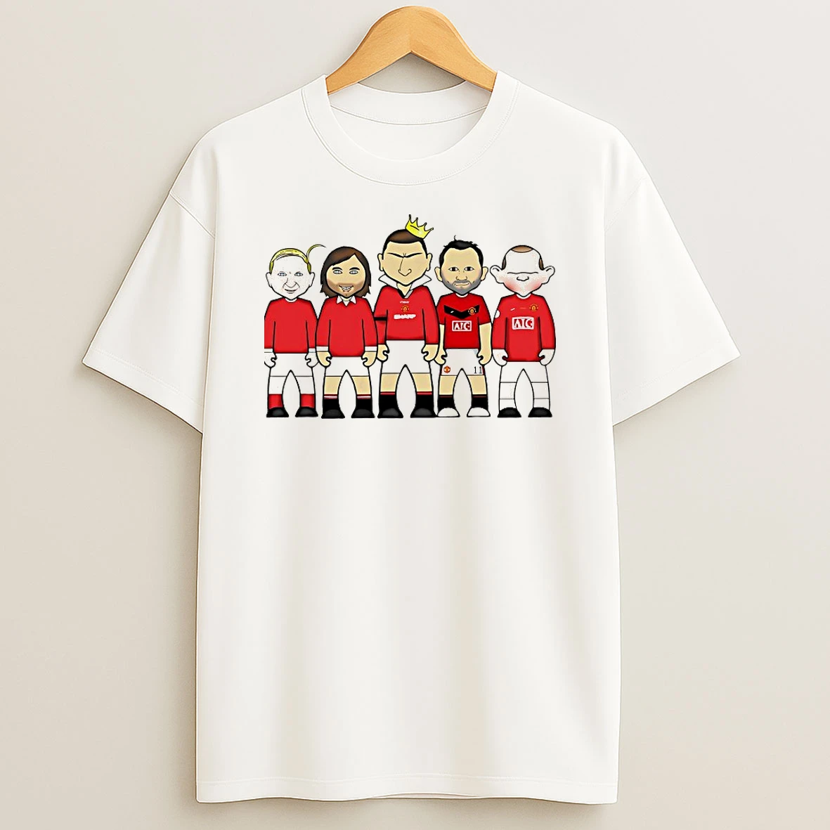 Manchester United Legend Players Caricature Shirts