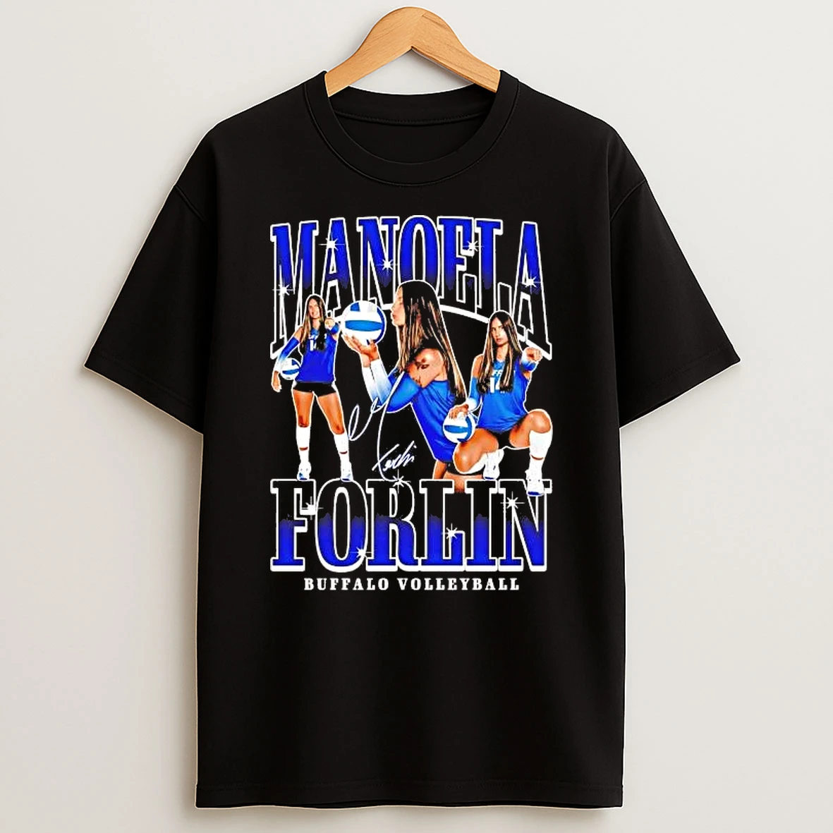 Manoela Forlin 90s Picture Collage Buffalo Volleyball Shirts