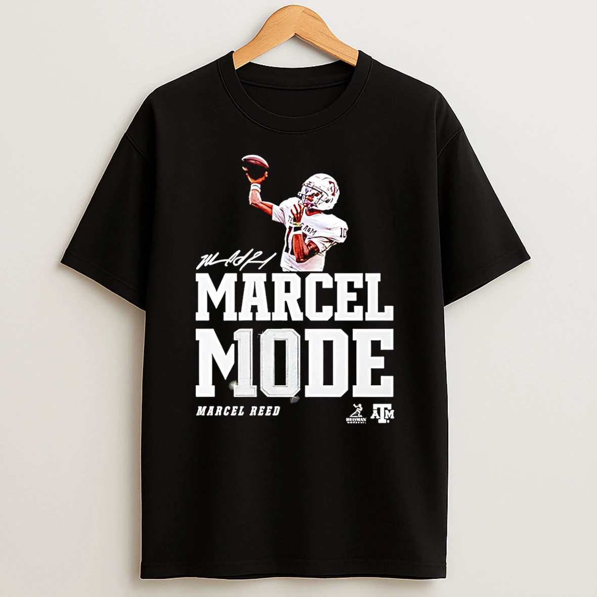 Marcel Reed Texas Am Football Ncaa Heisman Stance Signature Shirts