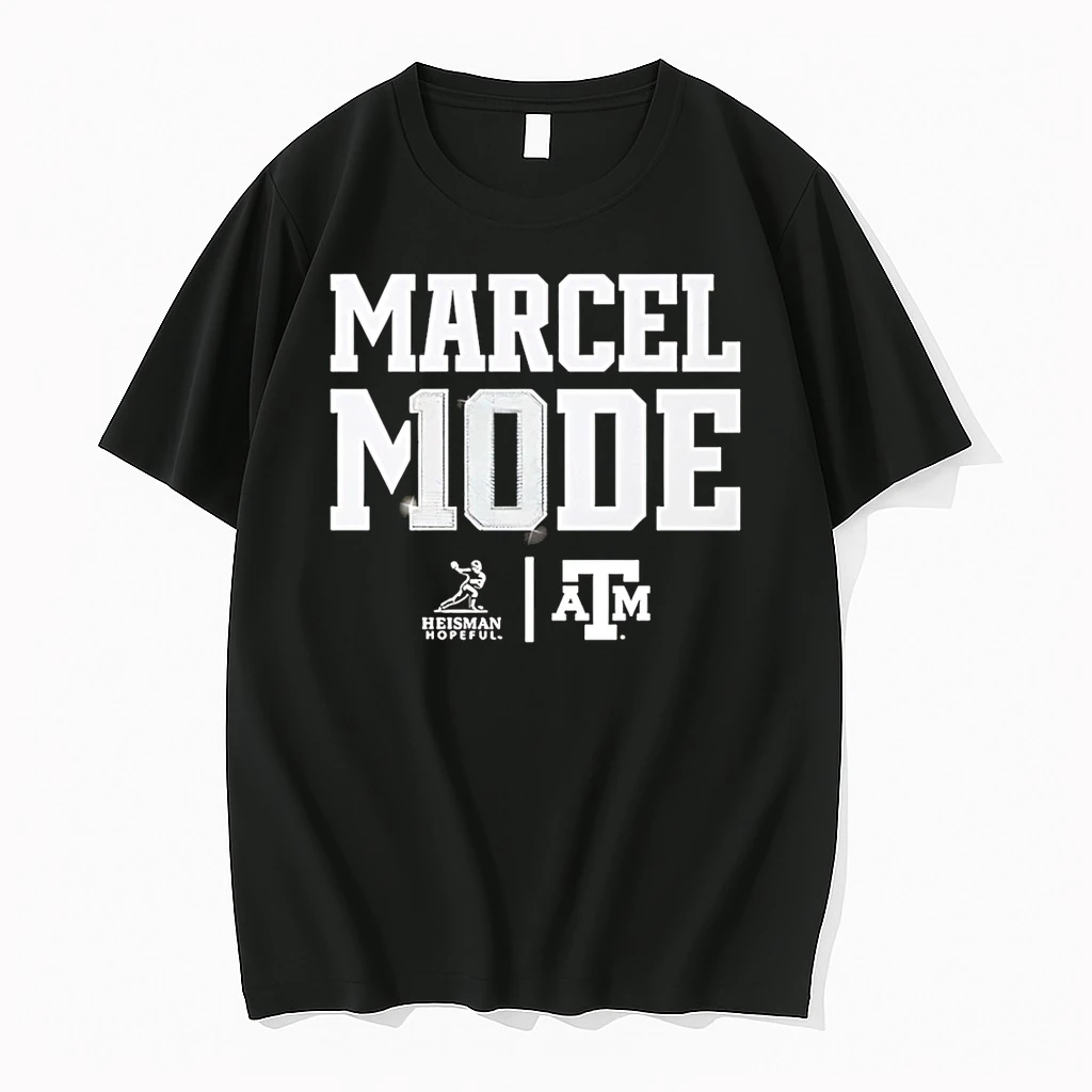 Marcel Reed Texas Am Football Ncaa Marcel Mode 2025 Heisman Text Shirts