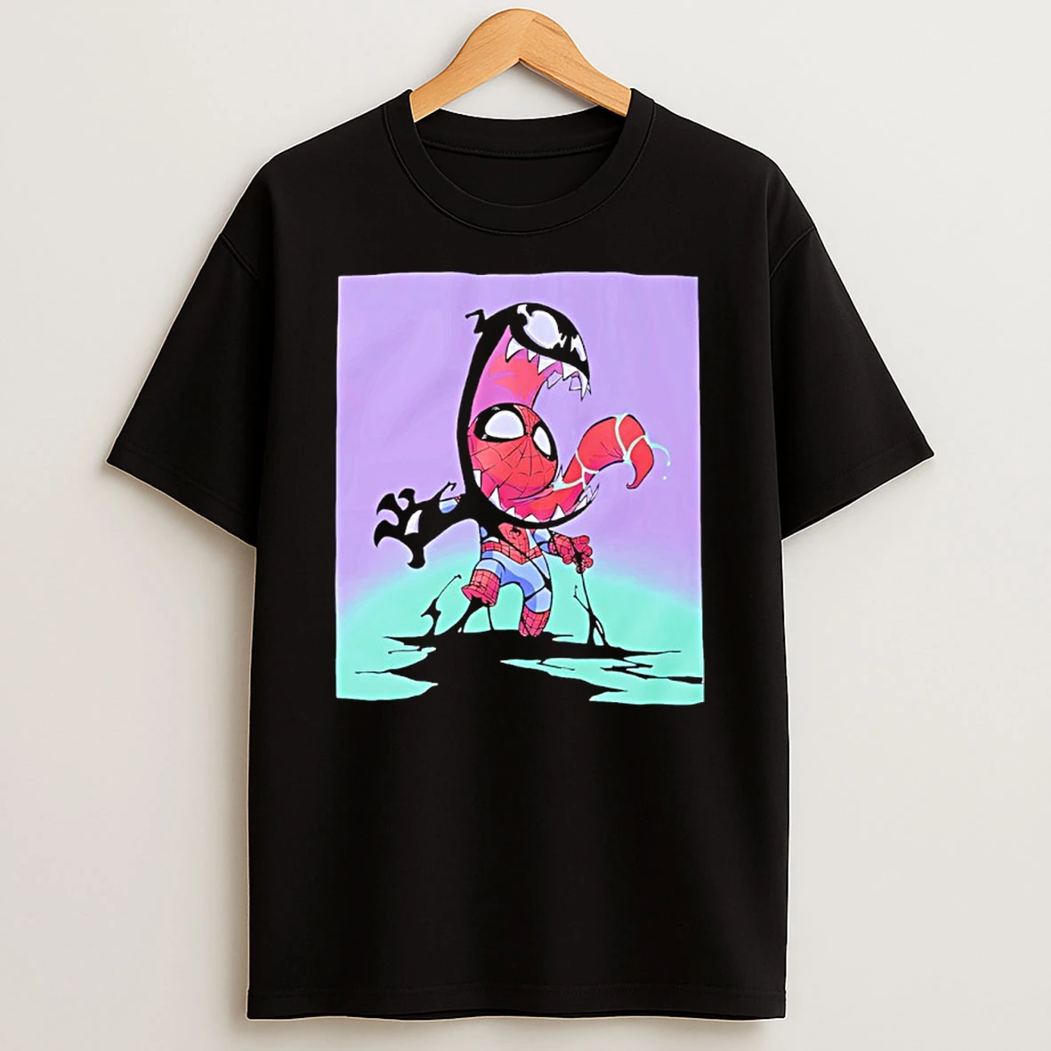 Marvel Chibi Spider Man Symbiote Shirts