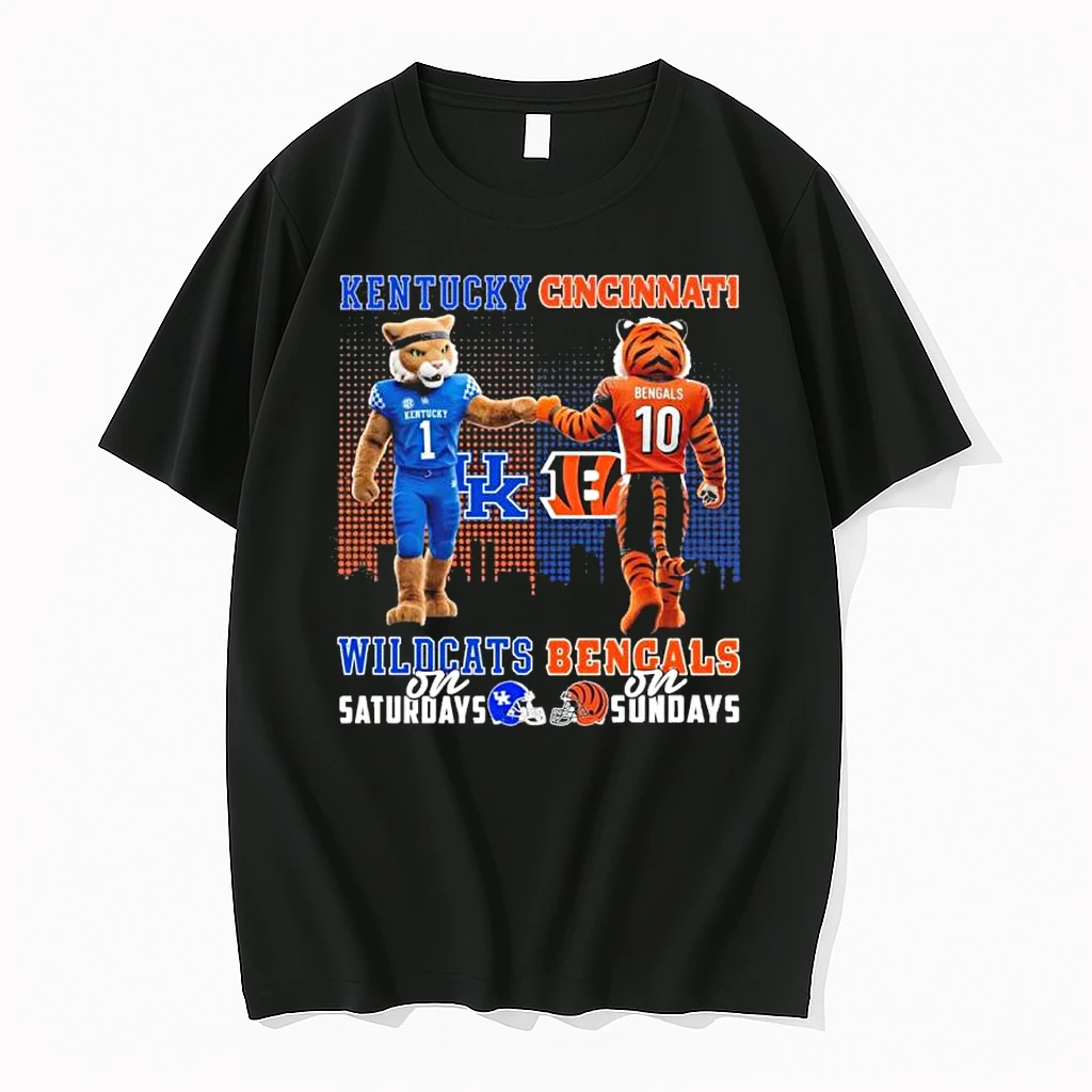 Mascot Kentucky Wildcats On Saturdays And Cincinnati Bengals On Sundays Shirts