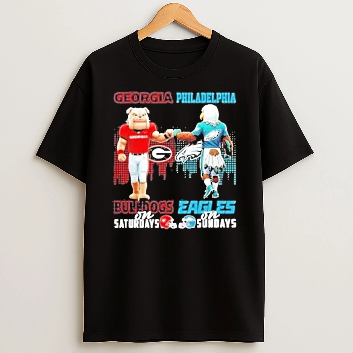 Mascot Of Georgia Bulldog On Saturdays And Philadelphia Eagles On Sundays Shirts