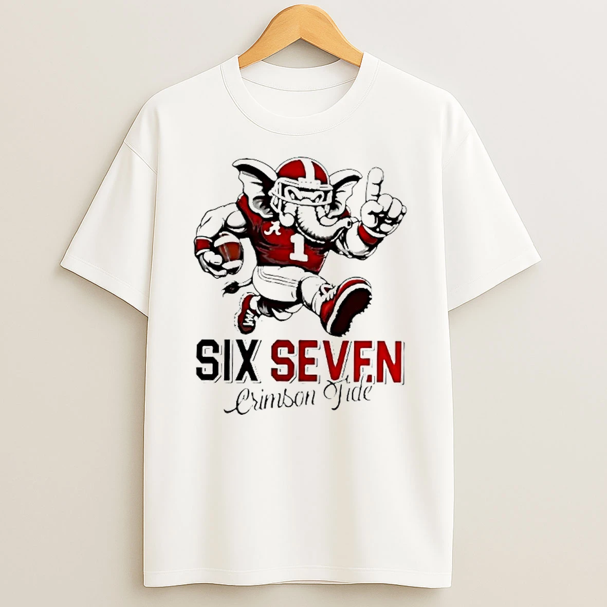 Mascot Six Seven Alabama Crimson Tide Football Shirts