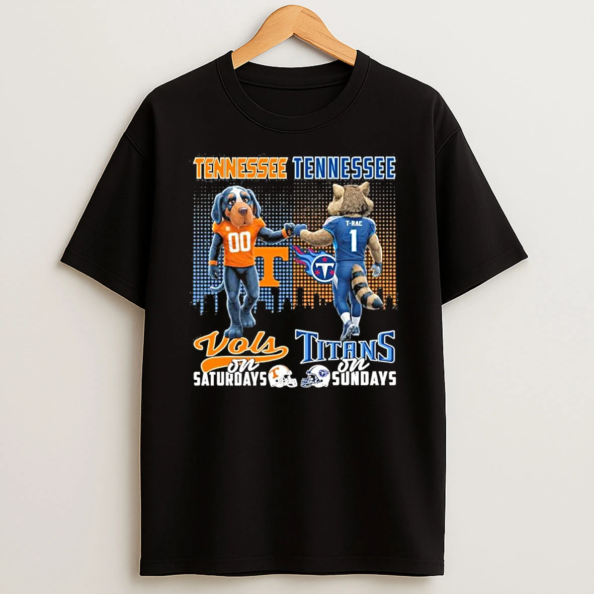 Mascot Tennessee Vols On Saturdays And Tennessee Titans On Sundays Shirts