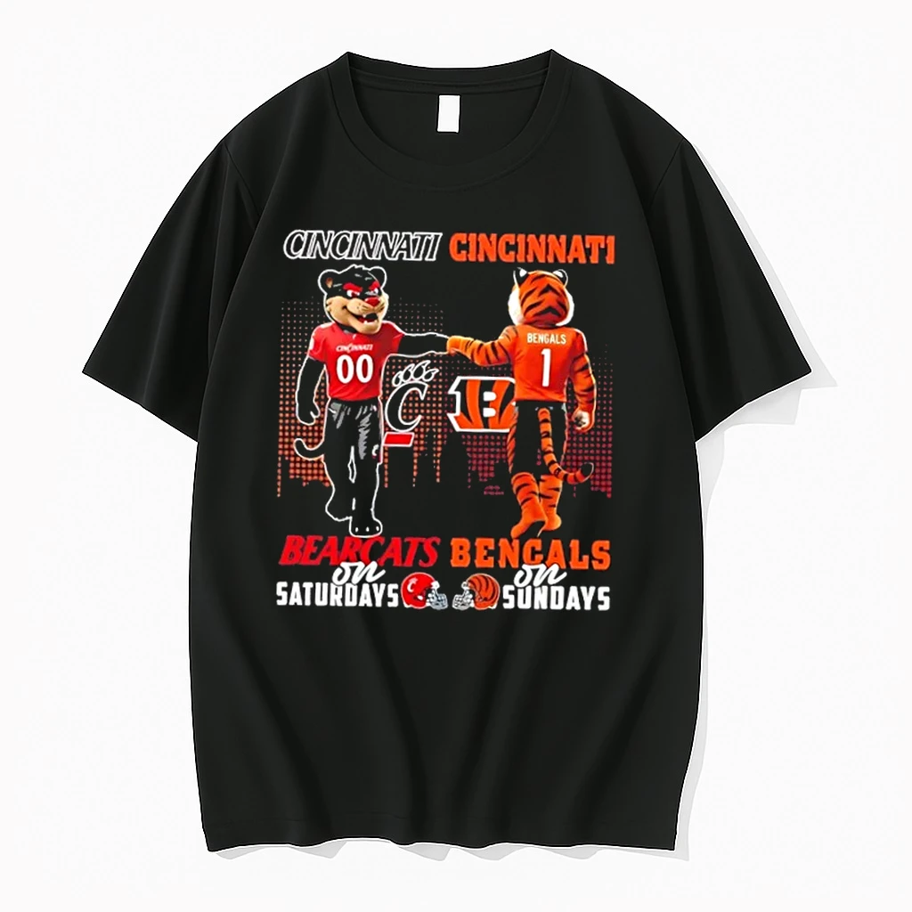 Mascots Cincinnati Bearcats On Saturdays X Cincinnati Bengals On Sundays Skyline Shirts