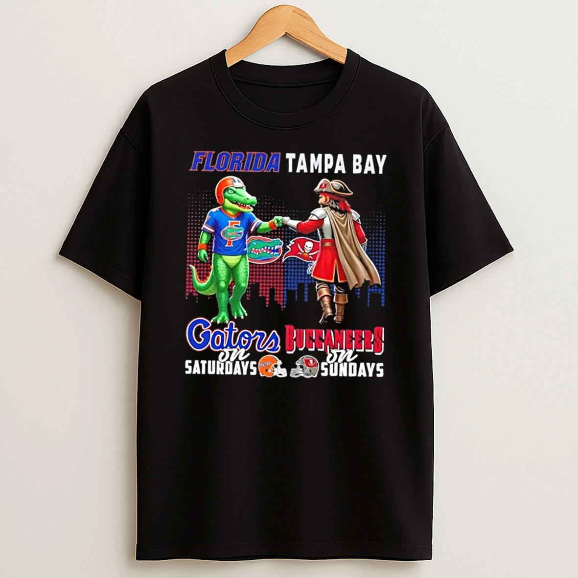 Mascots Florida Gators On Saturdays Vs Tampa Bay Buccaneers On Sundays Skyline Shirts