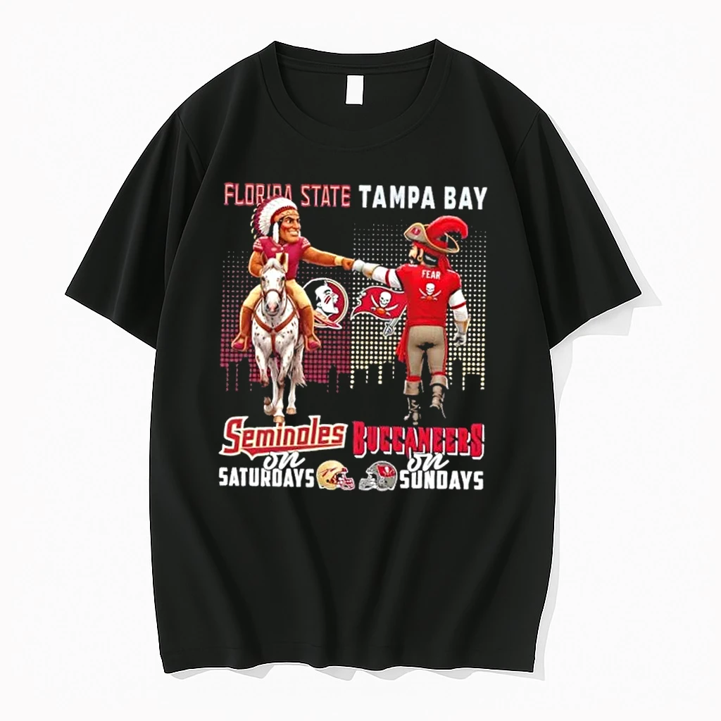 Mascots Florida State Seminoles On Saturdays Vs Tampa Bay Buccaneers On Sundays Skyline Shirts