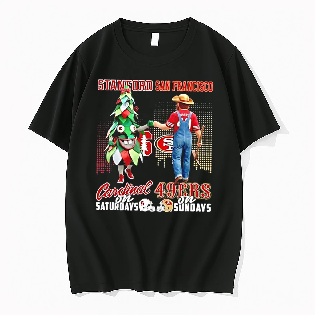 Mascots Stanford Cardinal On Saturdays X San Francisco 49ers On Sundays Skyline Shirts