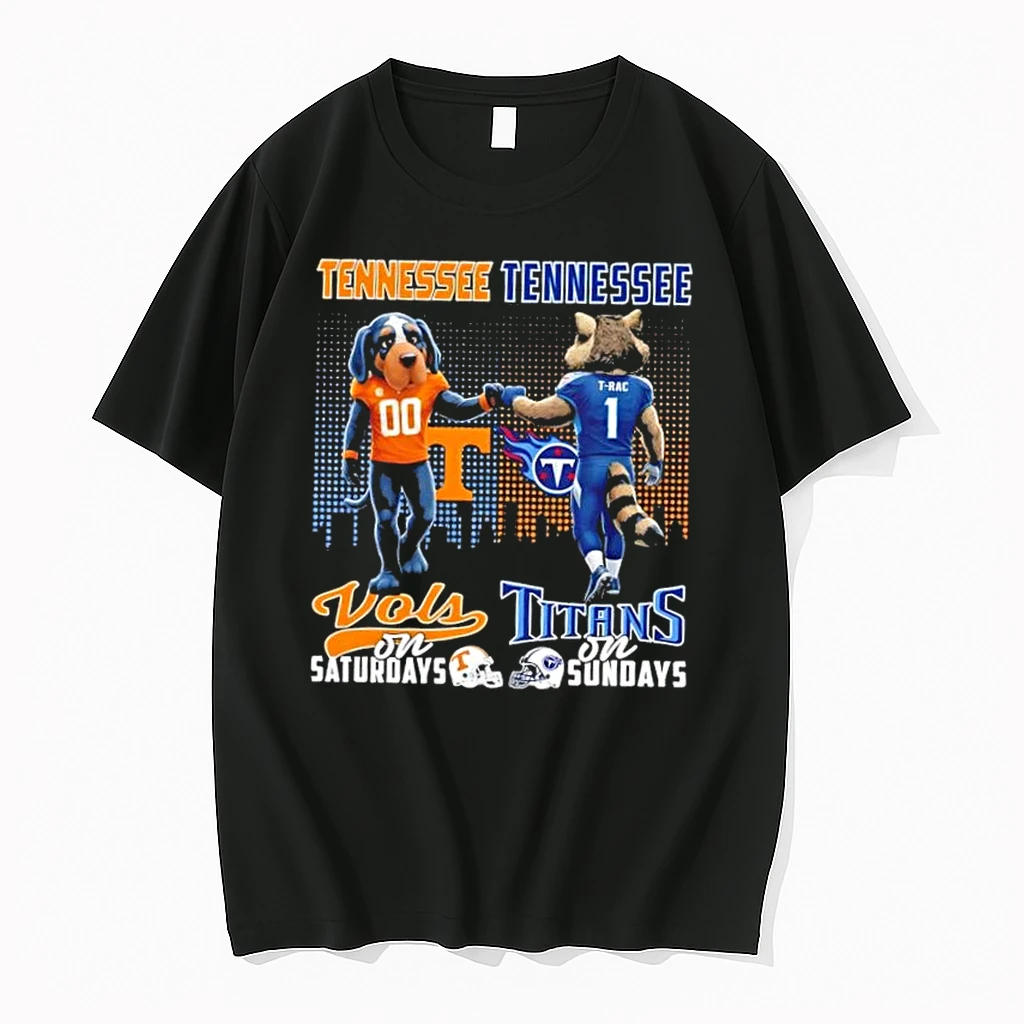 Mascots Tennessee Volunteers On Saturdays Vs Tennessee Titans On Sundays Skyline Shirts