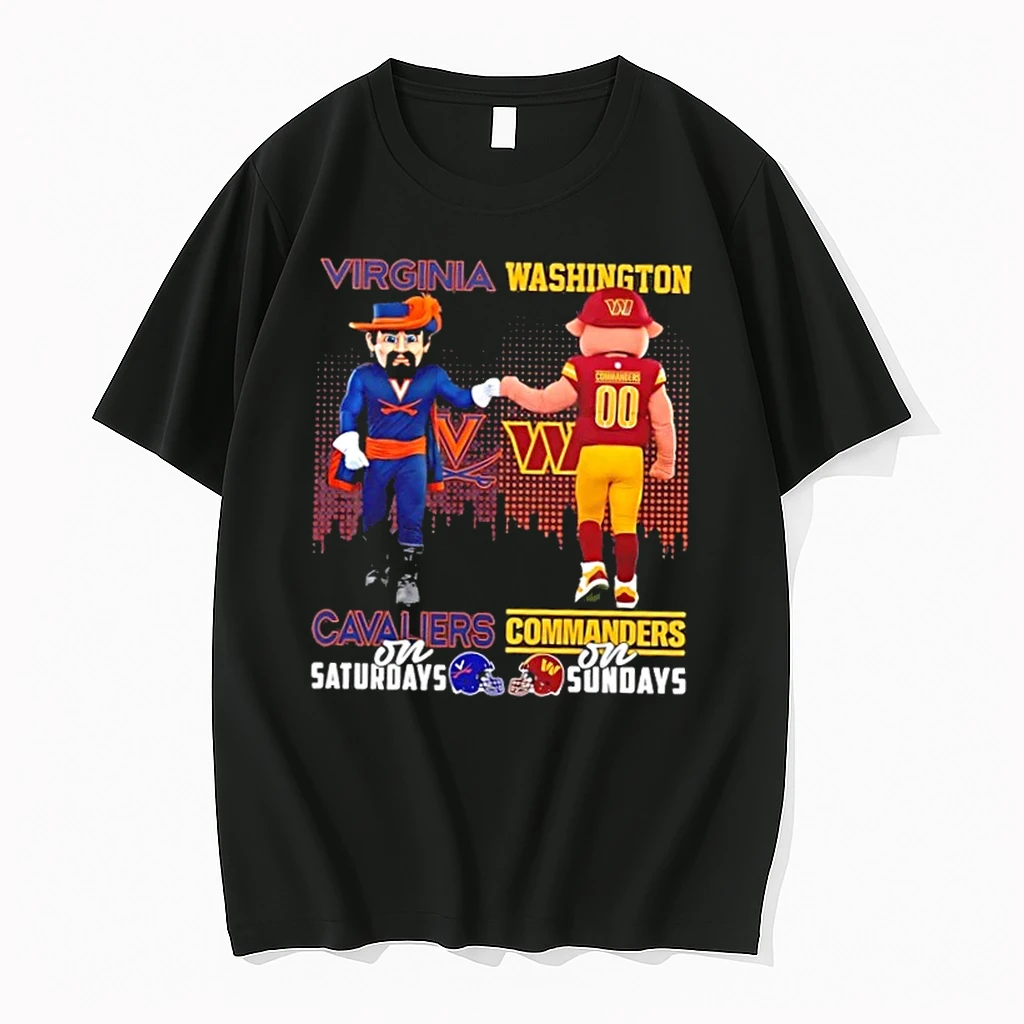 Mascots Virginia Cavaliers On Saturdays X Washington Commanders On Sundays Skyline Shirts
