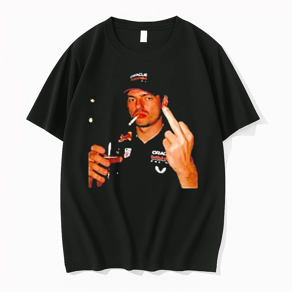 Max Verstappen Red Bull Racing F1 After Hours 2 5 Middle Finger Smoking And Drinking Alcohol Shirts