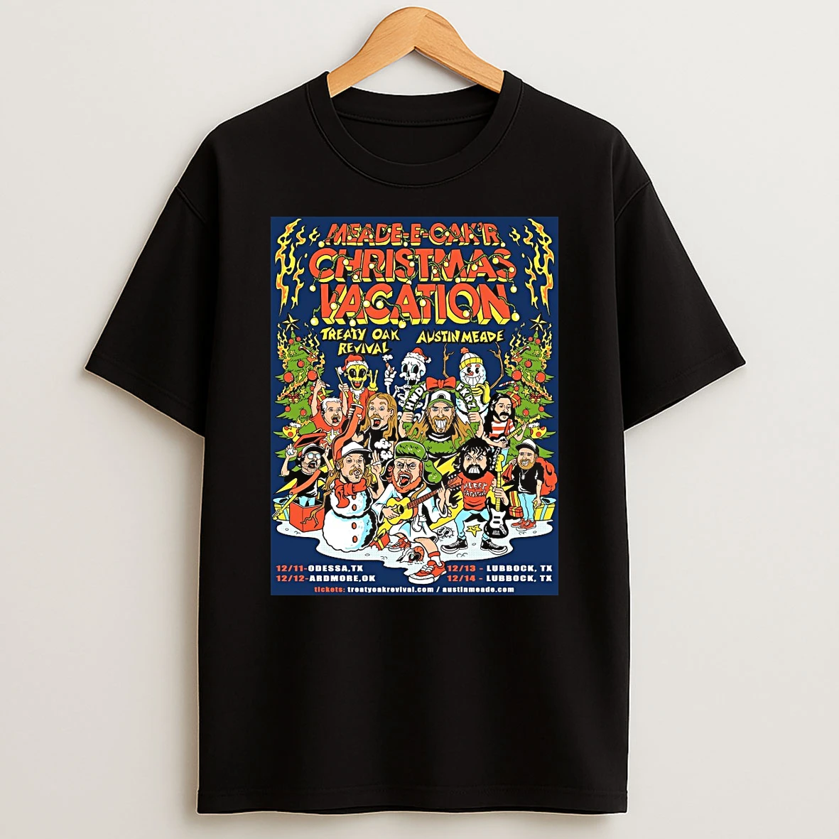Meade E Cakr Christmas Vacation Treaty Oak Revival And Austin Meade December 11 14 2025 Shirts