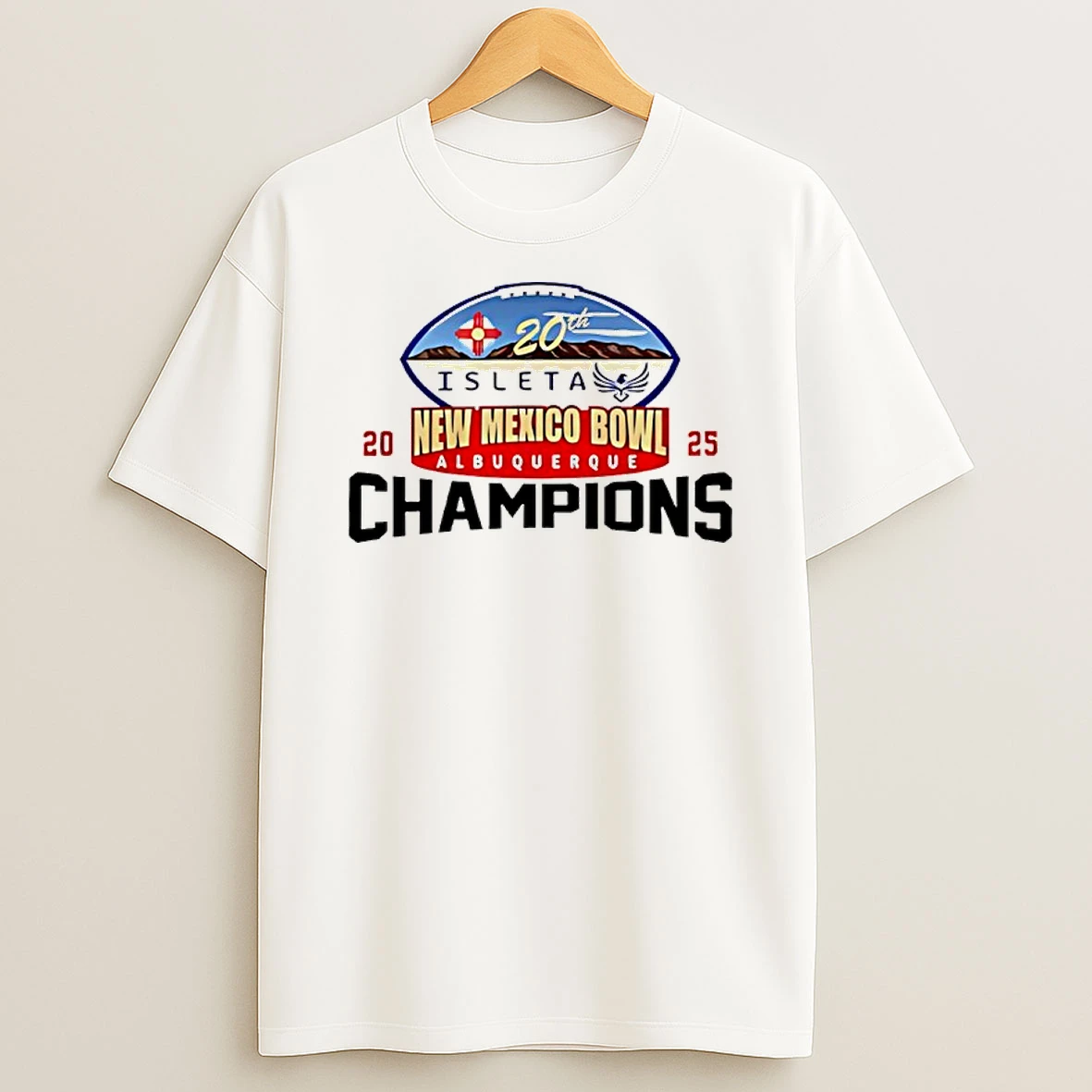 Mean Green Football 2025 Isleta New Mexico Bowl Champions Logo Shirts