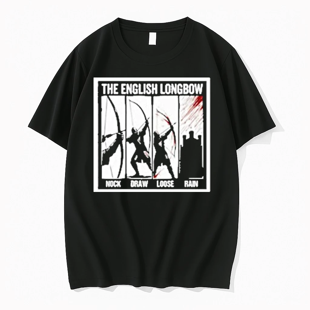 Medieval English Longbow Nock Draw Loose Rain Medieval Battlefield Shirts