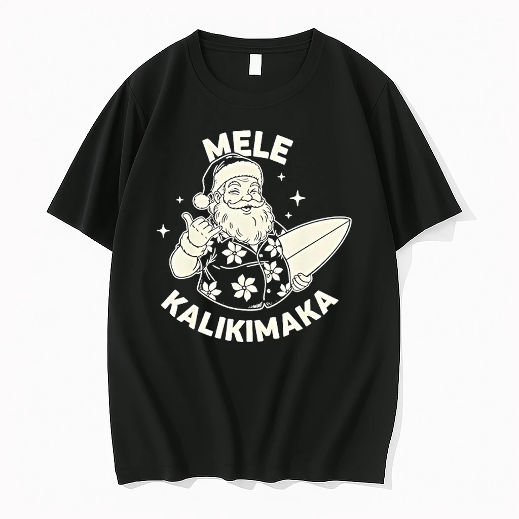Mele Kalikimaka Santa Shaka Hawaii Shirts
