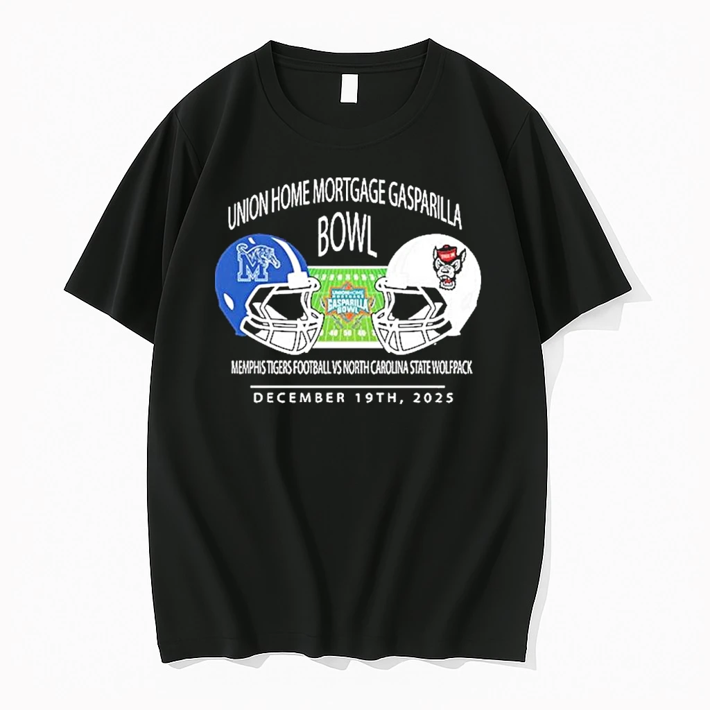 Memphis Tigers Vs Nc State Wolfpack Union Home Mortgage Gasparilla Bowl December 19th 2025 Shirts