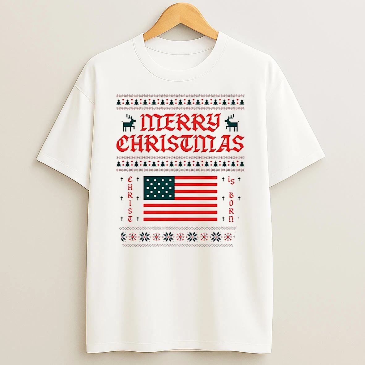 Merry Christmas 2025 Usa Flag Shirts