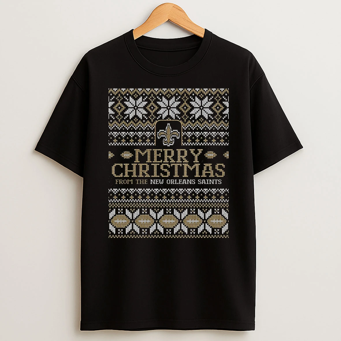 Merry Christmas From The New Orleans Saints Ugly Christmas 2025 Shirts