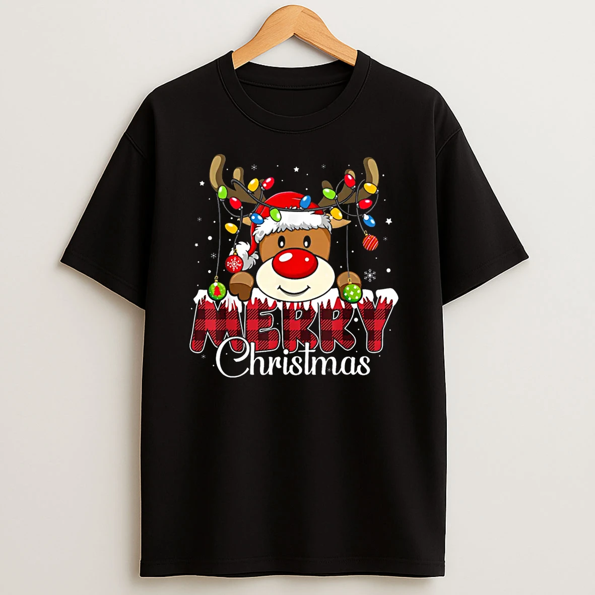 Merry Christmas Reindeer Xmas Family Matching Shirts