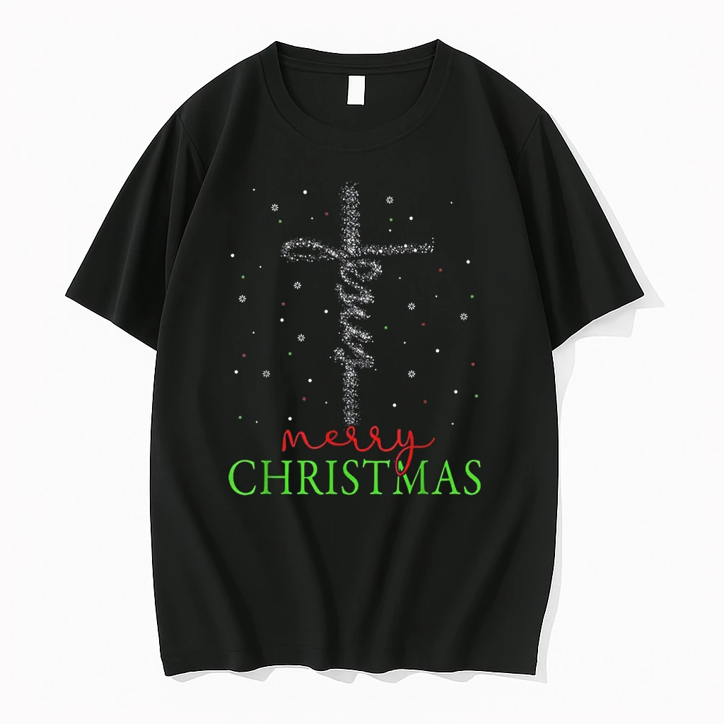 Merry Christmas Xmas Christian Jesus Holiday Family Pajamas Shirts
