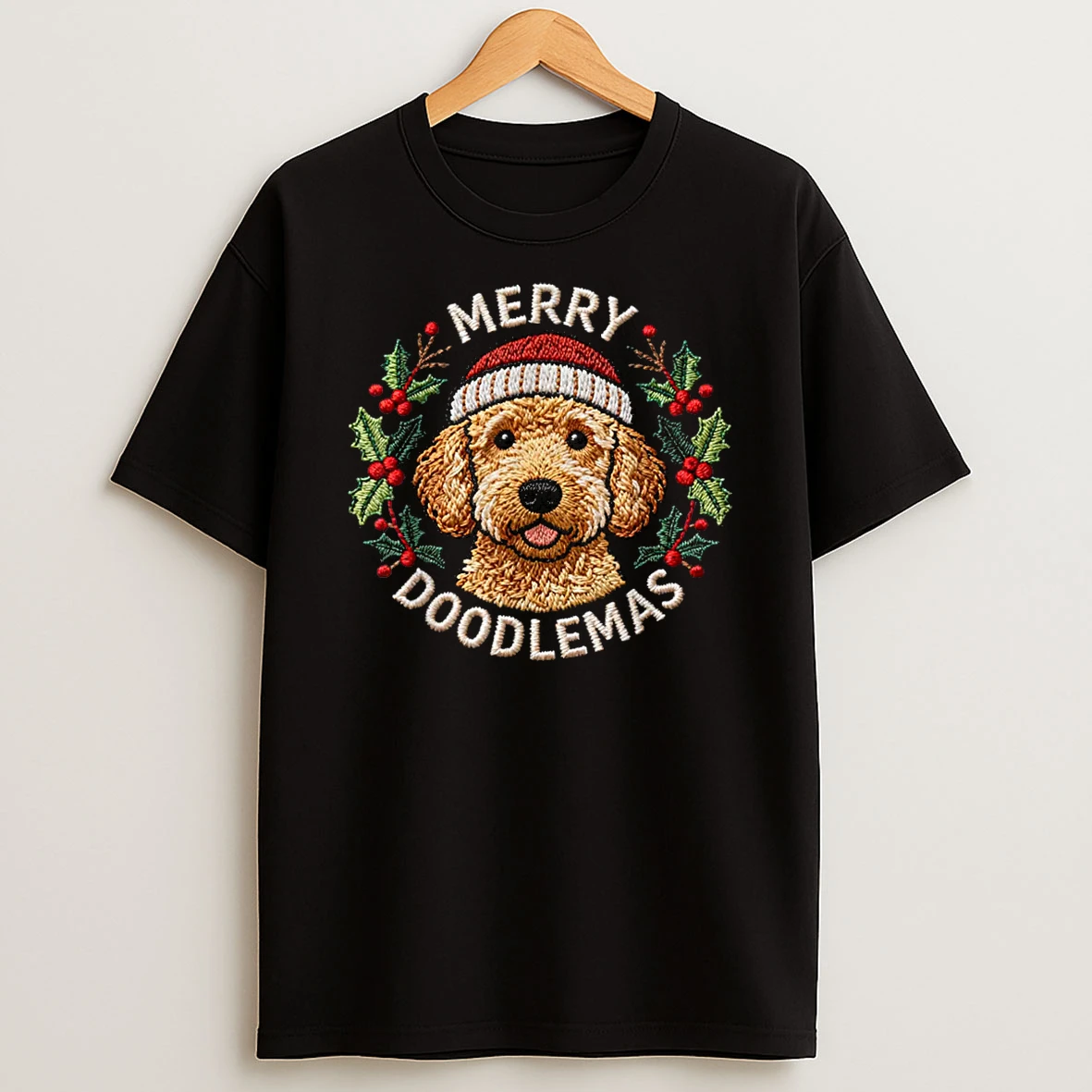 Merry Doodlemas Goldendoodle Christmas Doodle Dog Lover Shirts