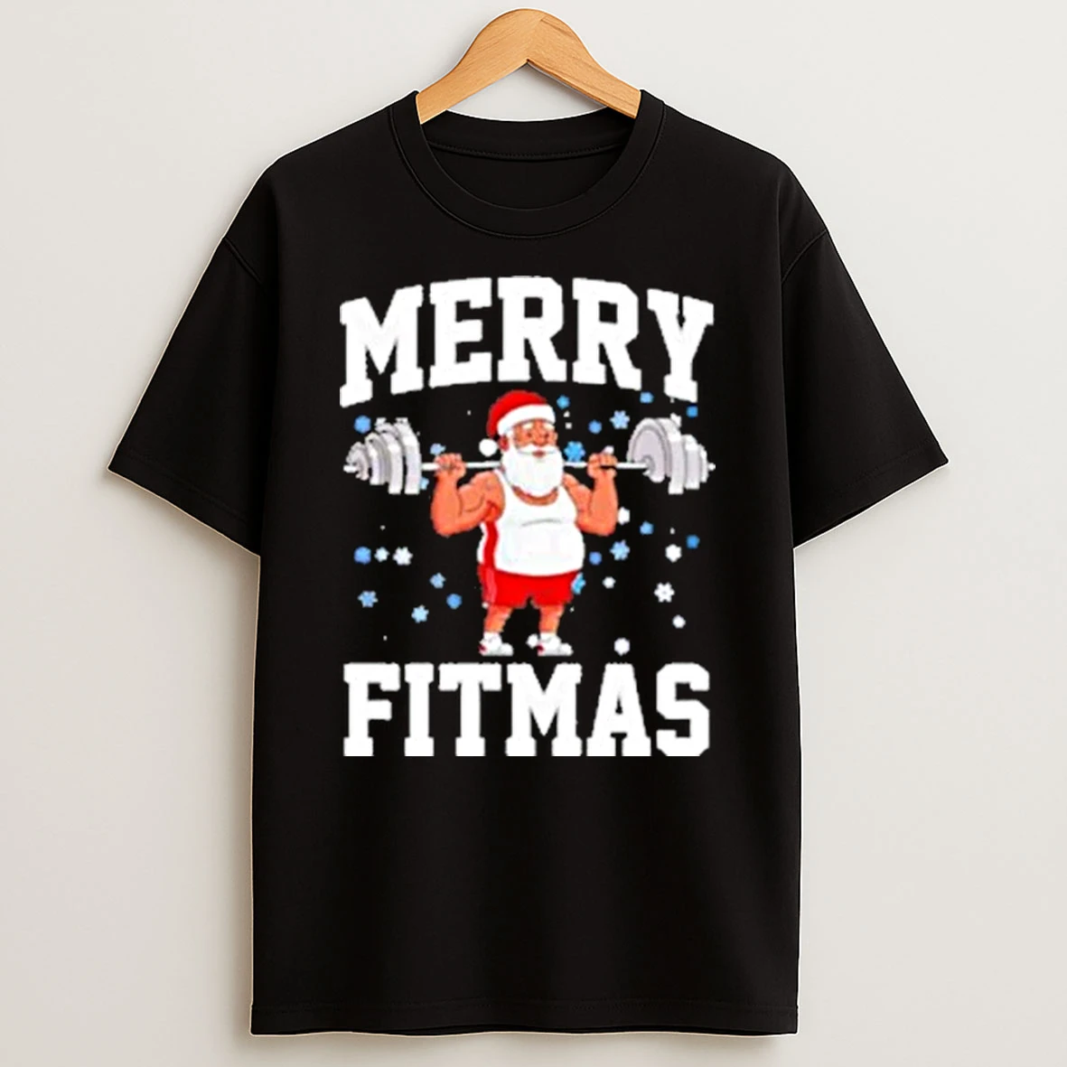 Merry Fitmas Santa Claus Christmas Shirts