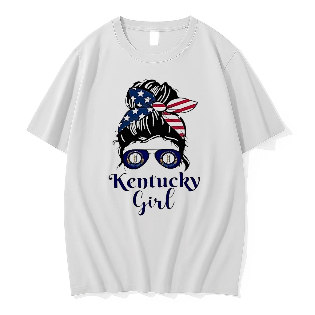 Messy Bun Kentucky Girl Shirts