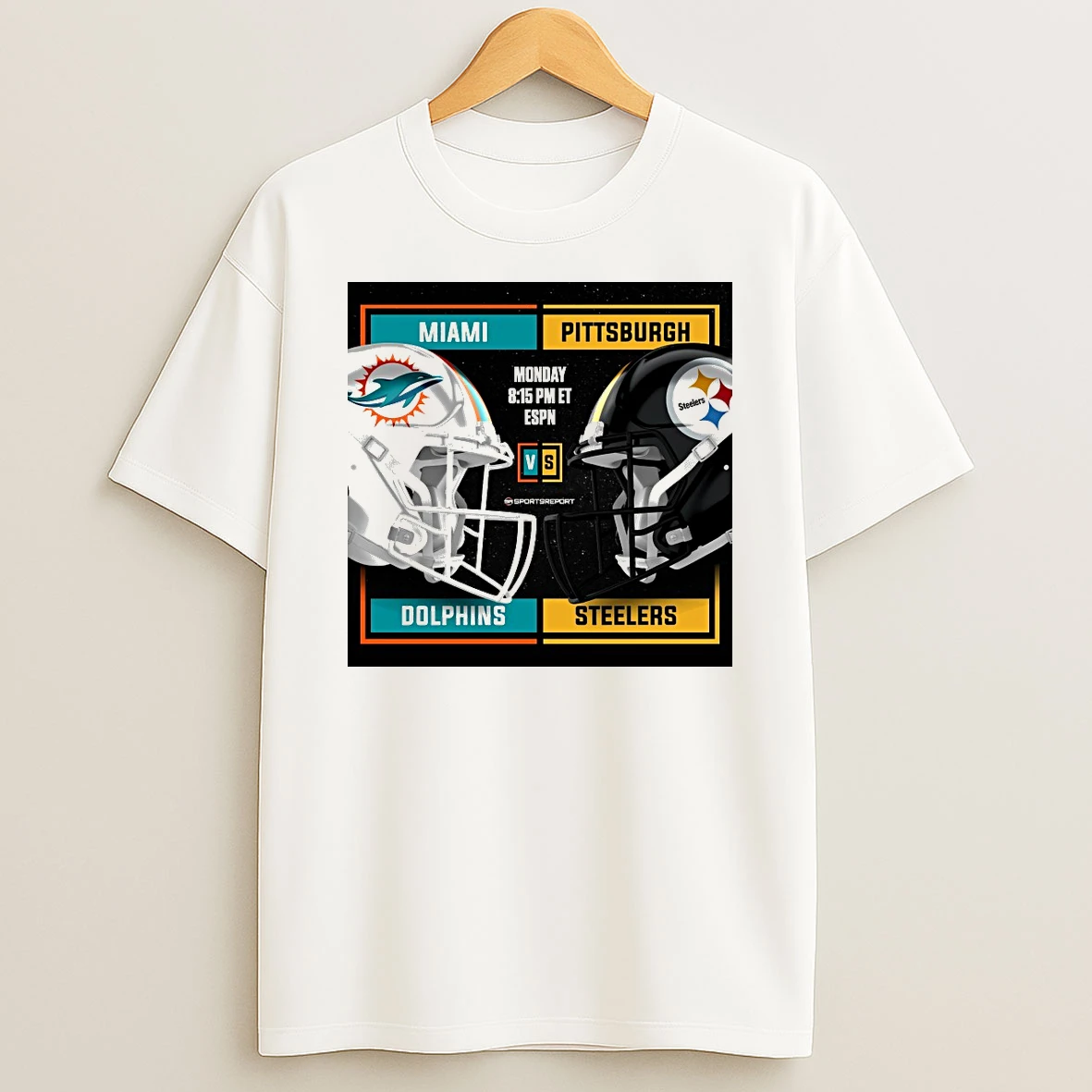 Miami Dolphins Face Pittsburgh Steelers Nfl Monday Night Football December 15 2025 Helmets Shirts