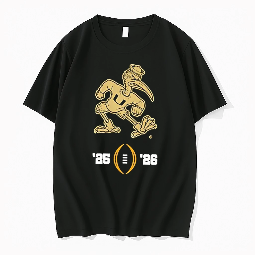 Miami Football 2025 26 College Football Playoff Mascot Shirts